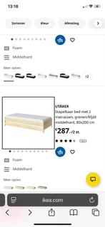 Logeerbed, Huis en Inrichting, Slaapkamer | Bedden, Ophalen, Zo goed als nieuw, Eenpersoons, Metaal