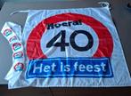 Feest vlag en Sjerp hoera 40 !!, Ophalen of Verzenden, Zo goed als nieuw