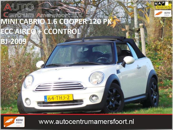 Mini Mini Cabrio 1.6 Cooper ( INRUIL MOGELIJK ), Auto's, Mini, Te koop, Cabrio, ABS, Airbags, Airconditioning, Boordcomputer, Centrale vergrendeling