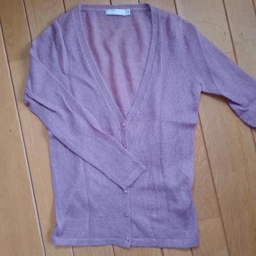 de Bijenkorf vest lila mohair maat M, Kleding | Dames, Truien en Vesten, Zo goed als nieuw, Maat 38/40 (M), Paars, Ophalen of Verzenden