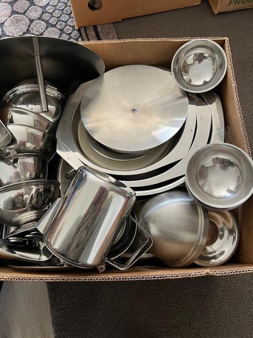 Keukenspullen RVS veel ook airfraier, Huis en Inrichting, Keuken | Keukenbenodigdheden, Zo goed als nieuw, Ophalen