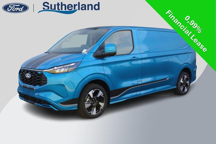 Ford Transit Custom 320 2.5 PHEV L2H1 Sport 233pk | 0,99% Re, Auto's, Bestelauto's, Bedrijf, Te koop, ABS, Achteruitrijcamera