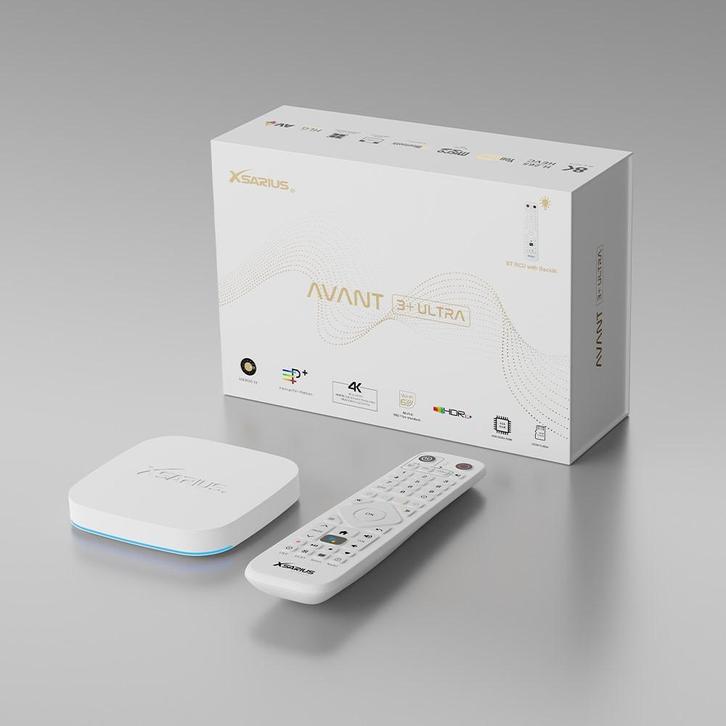 Xsarius Avant 3+ Ultra White - IPTV Ontvanger box, Audio, Tv en Foto, Mediaspelers, Nieuw, Minder dan 500 GB, HDMI, USB 2.0, Optische audio