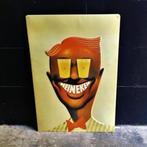 Oud Reclamebord HEINEKEN CHARLIE 1967 Bier Blik Jazz Vintage, Verzenden, Gebruikt, Reclamebord