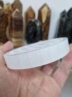 Seleniet schijf, flower of life gravering, Ophalen of Verzenden, Mineraal