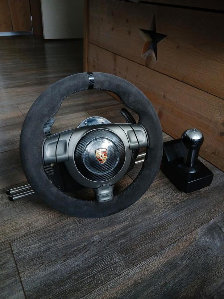 Fanatec porsche 911 GT2 stuur, shifter en carbon flippers, Computers en Software, Joysticks, Gebruikt, Ophalen