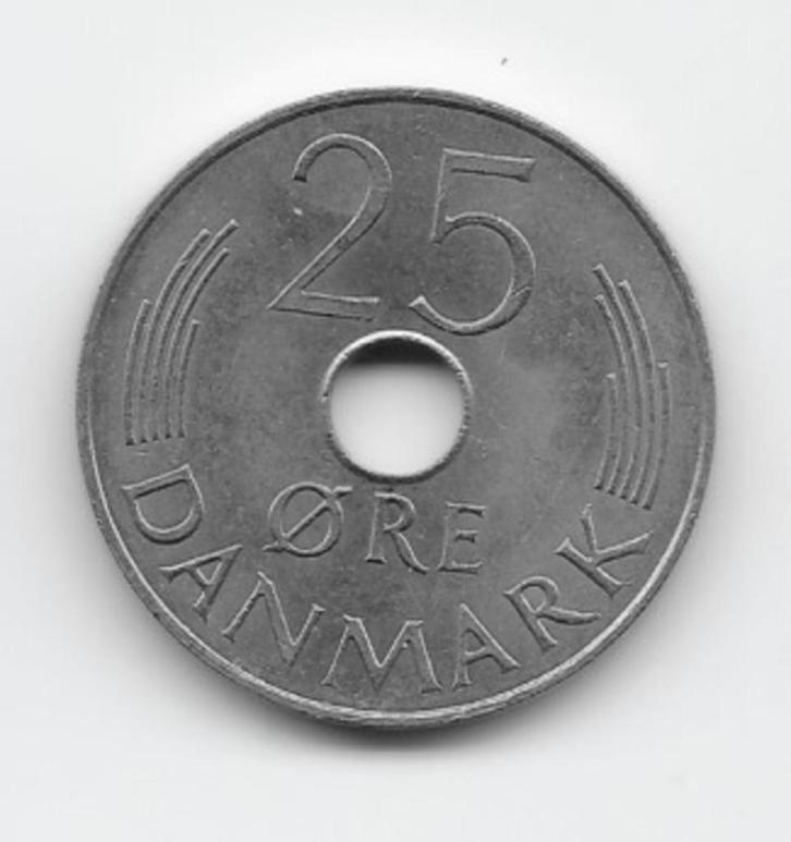 Denemarken 25 øre 1982 KM# 861.3, Postzegels en Munten, Munten | Europa | Niet-Euromunten, Losse munt, Overige landen, Verzenden