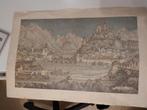 Anton Pieck prent 1971, Antiek en Kunst, Ophalen of Verzenden