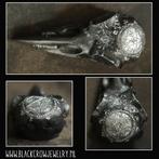 handgemaakte pentagram raven/crow skull, Ophalen of Verzenden, Nieuw