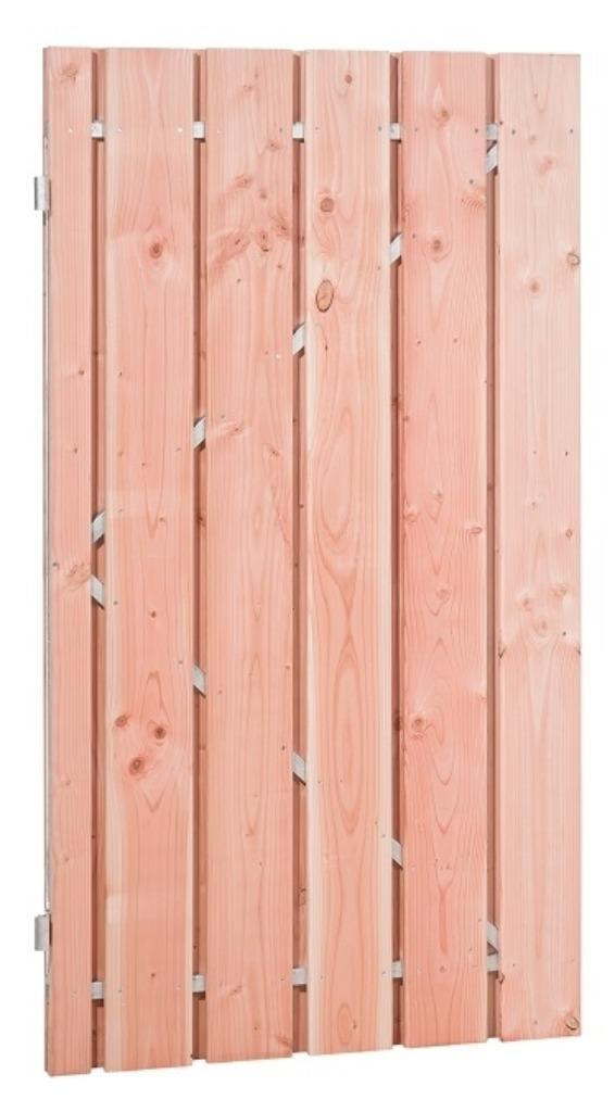 Poortdeur Douglas op ijzeren frame diverse maten, Tuin en Terras, Tuinpoorten, Nieuw, Draaipoort, Hout, 150 tot 200 cm, 100 tot 150 cm
