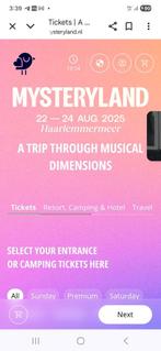Mysteryland Weekend met camping kaart., Tickets en Kaartjes, Eén persoon