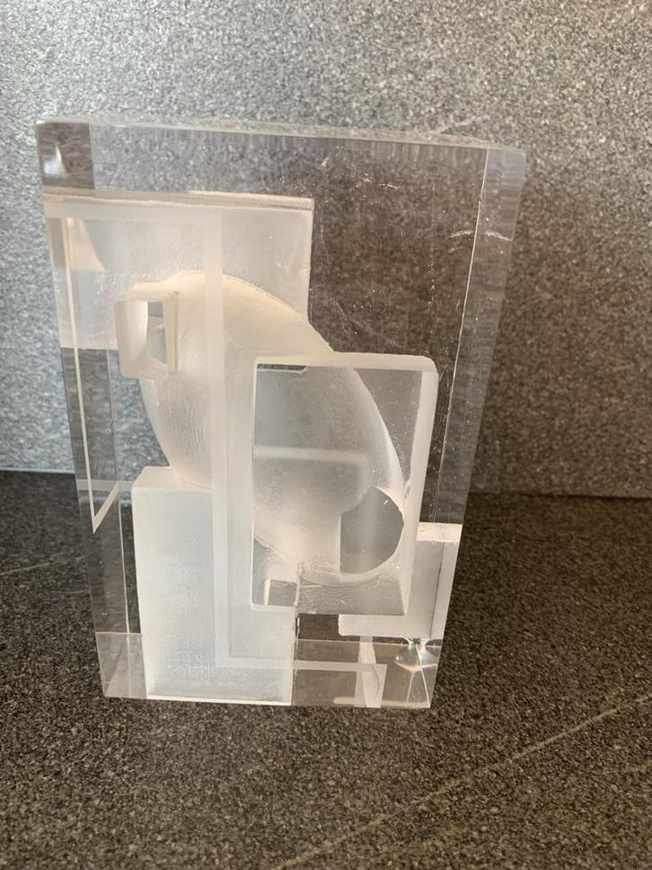 Glas sculptuur Han de Kluijver, Antiek en Kunst, Kunst | Designobjecten, Ophalen of Verzenden