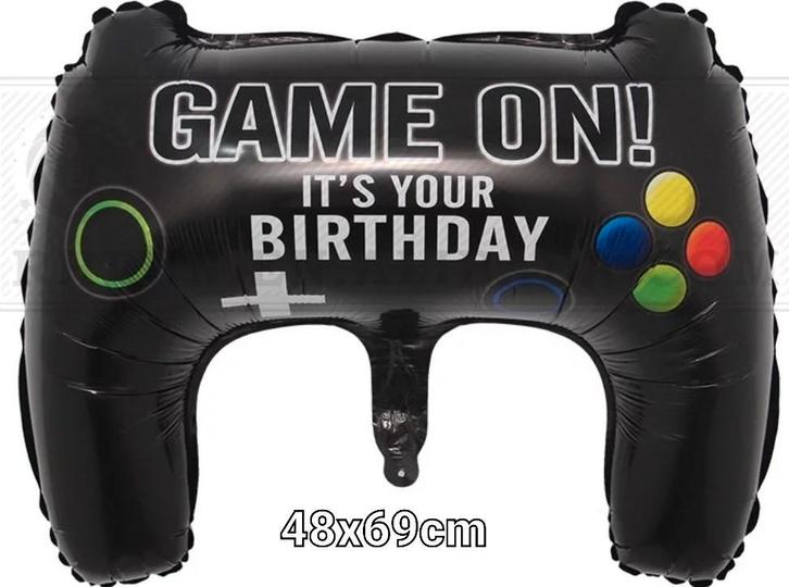 Gamecontroller * folie ballon, Hobby en Vrije tijd, Feestartikelen, Nieuw, Versiering, Verjaardag, Ophalen of Verzenden