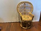 Mini Rotan Pauwenstoel - Barbie formaat, Ophalen of Verzenden, Gebruikt, Accessoires