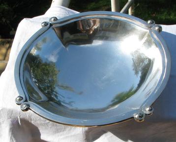 Zware vintage fruitschaal Portugal massief 833 zilver beschikbaar voor biedingen