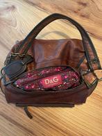 Vintage D&G Tas - Prachtige Bruine Handtas, Sieraden, Tassen en Uiterlijk, Tassen | Damestassen, Ophalen of Verzenden, Gebruikt