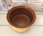 Provençaalse terracotta vuurpot kookpot geel geglazuurd, Ophalen of Verzenden