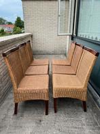 6 st. eetkamerstoelen, izgst, Huis en Inrichting, Stoelen, Ophalen, Riet of Rotan, Bruin, Vijf, Zes of meer stoelen