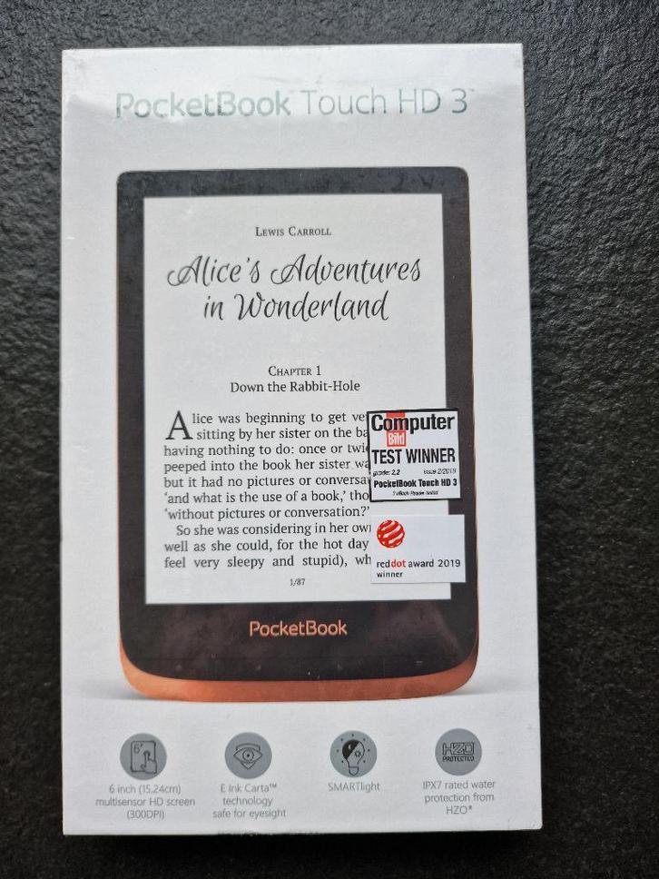 Pocketbook Touch HD 3 (nog nieuw in verpakking), Computers en Software, E-readers, Nieuw, 6 inch of minder, Bluetooth, Touchscreen