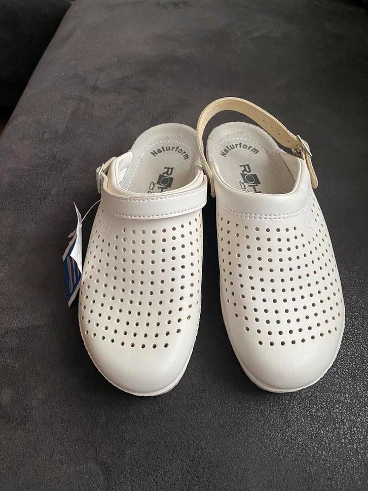 Rohde leren clogs/muiltjes – nieuw met kaartje, Kleding | Dames, Schoenen, Nieuw, Sandalen of Muiltjes, Wit, Ophalen of Verzenden