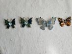 Diverse broches van vlinders, Ophalen of Verzenden, Gebruikt, Overige kleuren, Overige materialen