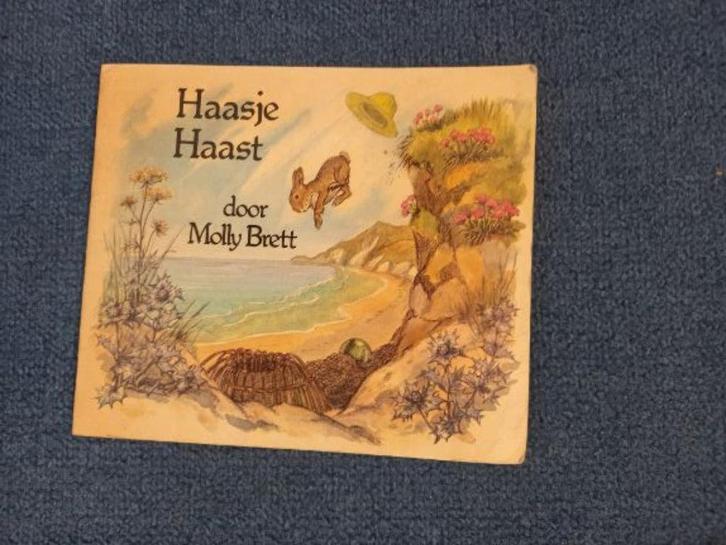 haasje haast- molly brett prentenboek uit 1978, Boeken, Kinderboeken | Kleuters, Gelezen, Ophalen of Verzenden