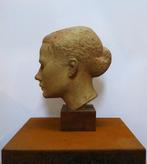 Olle Adrin - keramiek beeld van een meisjeshoofd, Ophalen of Verzenden