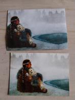 Mooie ansicht kaart met envelop indiaanse met zeehond NIEUW, Verzamelen, Ansichtkaarten | Themakaarten, Ophalen of Verzenden, Ongelopen