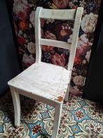 Oud brocante stoeltje stoel eetkamerstoel houten wit, Antiek en Kunst, Antiek | Meubels | Stoelen en Banken, Ophalen