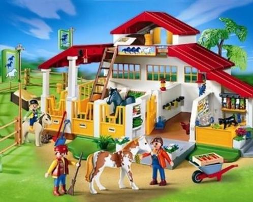 4190 + 6928 de manege + de paardentrailer, Kinderen en Baby's, Speelgoed | Playmobil, Nieuw, Complete set, Ophalen of Verzenden