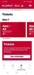 Ticket ajax-az f-side 21:00 11 okt zaterdag, Losse kaart, Eén persoon, Oktober