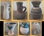 6 kleine verschillende vaasjes, Ophalen of Verzenden