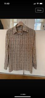 Vintage overhemd - Medium/Large, Oranje, Zo goed als nieuw, Triola, Halswijdte 39/40 (M)