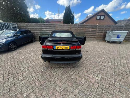 Saab 9-3 2.0 Turbo Aero Cabrio AUT 2001 Zwart, Auto's, Saab, Particulier, Saab 9-3, Benzine, F, Cabriolet, Automaat, Geïmporteerd