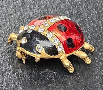 Vintage broche lieveheersbeestje  beschikbaar voor biedingen