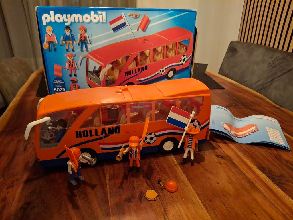 Playmobil Oranje Bus, Ophalen, Zo goed als nieuw, Handmatig, Overige merken