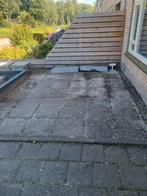 30 grindtegels 50x50, gratis af te halen!, Tuin en Terras, Tegels en Klinkers, Ophalen, Gebruikt, 10 m² of meer, Beton