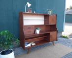 Deens design highboard wandkast Vintage retro kast jr 50 60, BlijeSpullen.nl, Gebruikt, Amersfoort, Minder dan 150 cm