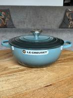 Le Creuset gietijzeren Marmite 26 cm – Ocean, Ophalen of Verzenden, Nieuw, Gietijzer, Koekenpan of Braadpan