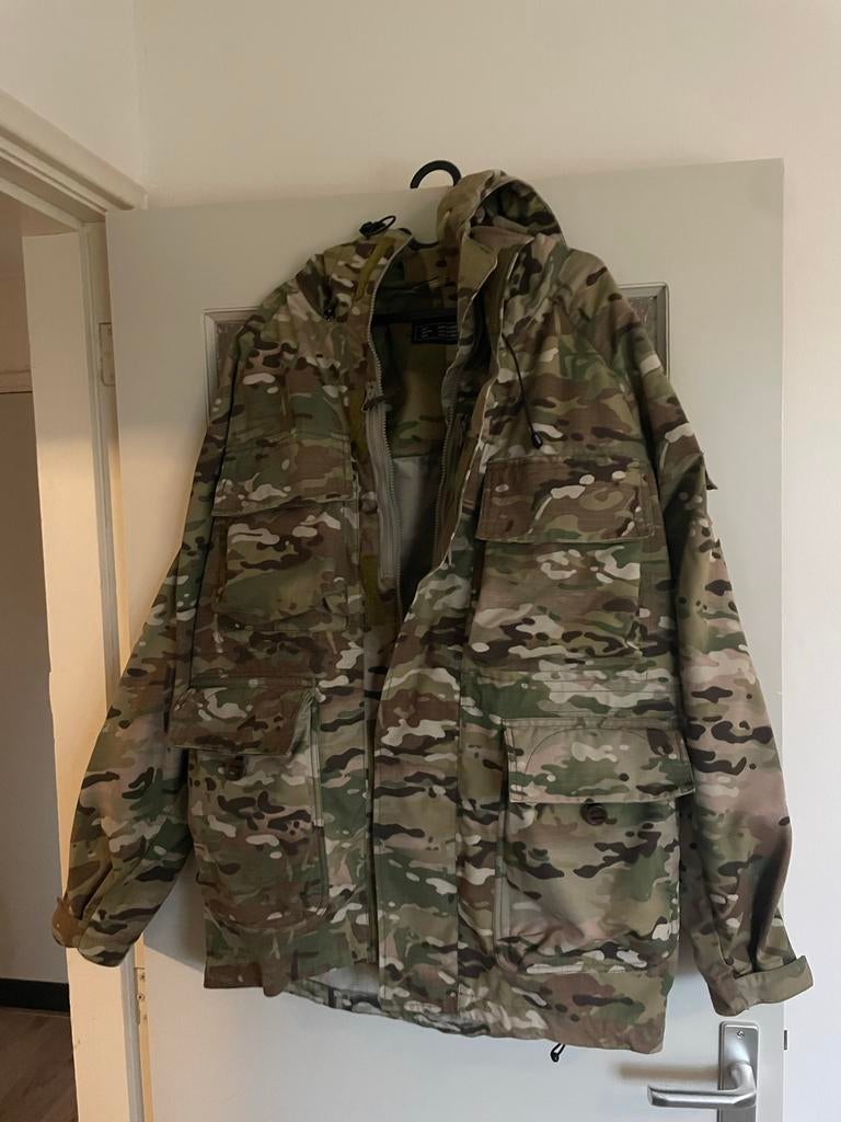 Camouflage Jas - Maat MD, Ophalen of Verzenden, Landmacht, Nederland, Kleding of Schoenen