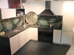 dM9 Moderne hoek keuken met Smeg inductie fornuis, Huis en Inrichting, Ophalen, Info@beckermann.de, Overige kleuren, Hoekkeuken