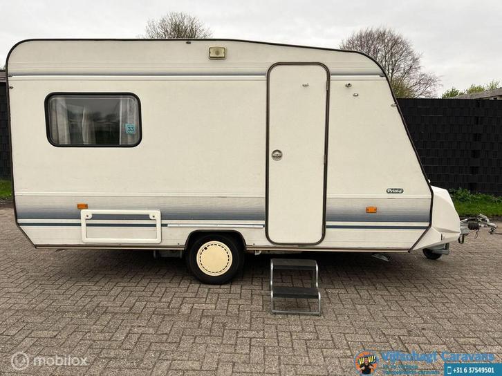 Adria Prima 400 incl voortent, Caravans en Kamperen, Caravans, Bedrijf, tot en met 4, 500 - 750 kg, Adria, 5 tot 6 meter, Gascomfoor
