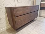 Massief eiken houten badmeubel met ronde hoeken 140cm, 100 tot 150 cm, Nieuw, Ophalen of Verzenden, Minder dan 100 cm