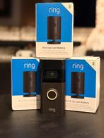 Ring deurbel met Stick UP Cam Battery 3x, Ophalen of Verzenden, Bewegingsdetectiesensor, Gebruikt, Draadloos