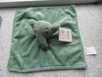 Groene velours knuffeldoek olifant olifantje van Wibra?, Ophalen of Verzenden, Nieuw, Olifant