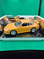 126 porsche gt3 strasse geel 1/18 bburago, Hobby en Vrije tijd, Modelauto's | 1:18, Ophalen of Verzenden, Zo goed als nieuw, Bburago