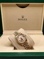 Rolex Datejust 179368 Factory Champagne Diamond Dial - 2001, Sieraden, Tassen en Uiterlijk, Horloges | Dames, Goud, Zo goed als nieuw