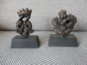 Bergen op Zoom 2 bronzen veldteken 2006 2011 beschikbaar voor biedingen