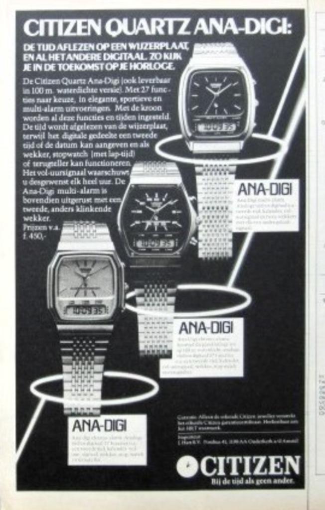 22 oude advertenties horloges 67-81 horloge Tissot Citizen, Verzamelen, Merken en Reclamevoorwerpen, Gebruikt, Verzenden