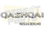 Nissan Qashqai embleem achterklep tekst ''Qashqai'' Originee, -, Verzenden, -, Nieuw
